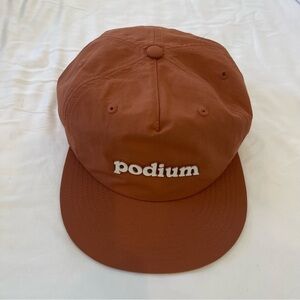 As Colour Podium Rust Cap Hat Microfiber Raised lettering OS